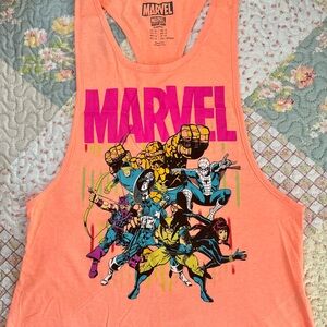 Marvel Pink and Orange Superhero Tank